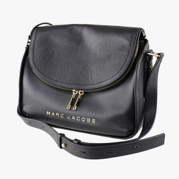 Marc Jacobs Black Shoulder Bag with Gold Accents - Picture 3 of 8